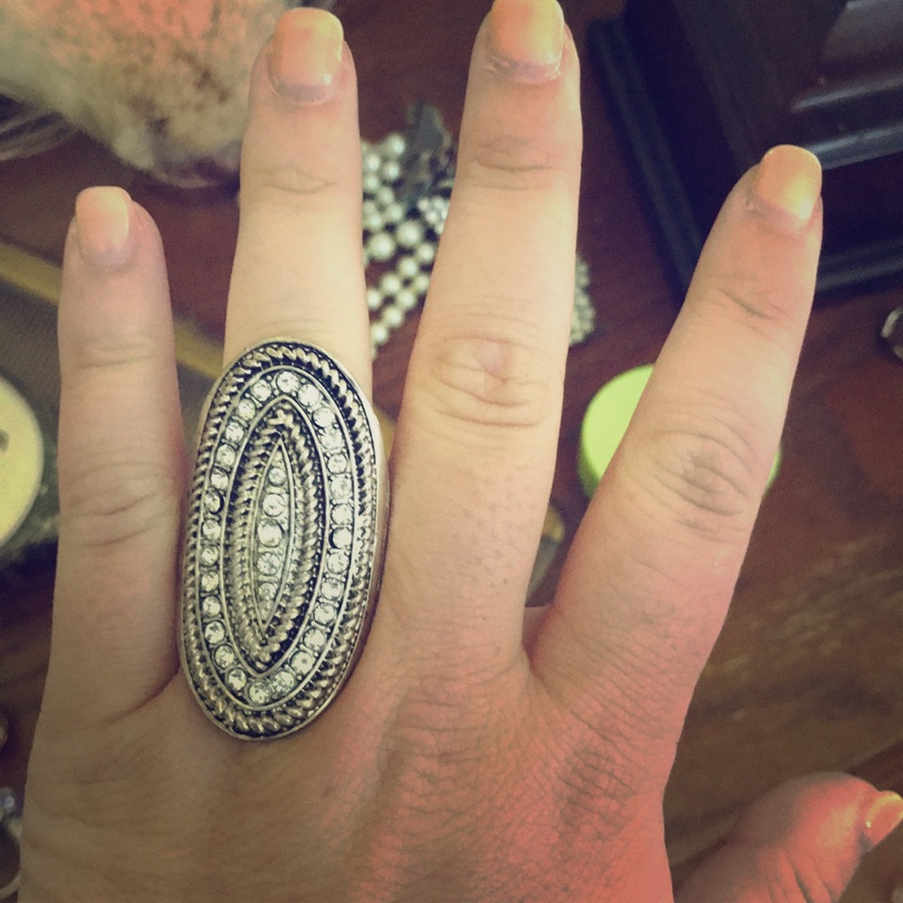 Costume jewelry oversized ring